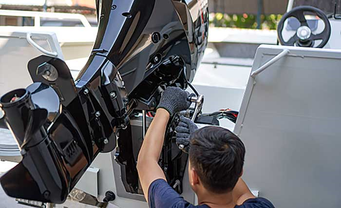 Boat engine service